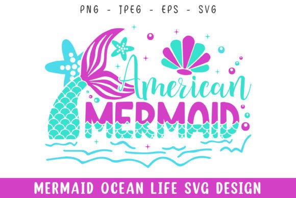 American Mermaid Ocean Life Design SVG: A Designer’s Practical Take