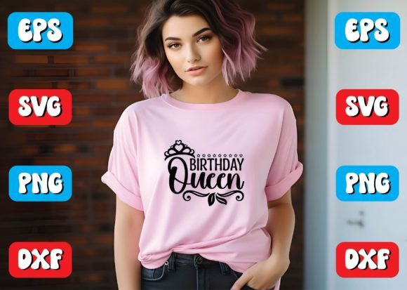 Birthday Queen Svg Design: A Versatile Graphic Asset for Crafts and Blogs