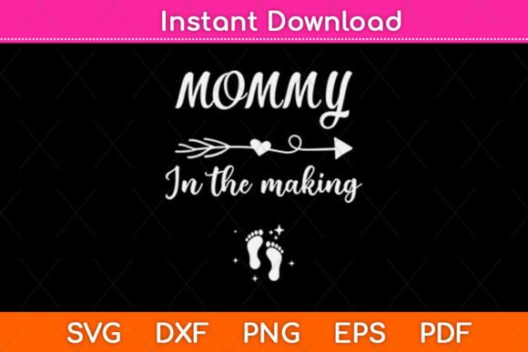 Groovy Mama in the Making Pregnancy: A Graphic Design Asset for Creative Publishing