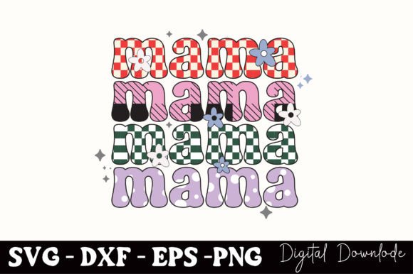 Mama, Mothers Day SVG: A Retro-Inspired Graphic Design Asset for Local Business Branding