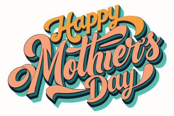Retro Mother’s Day SVG for Crafts and Graphics: A Groovy Branding Asset