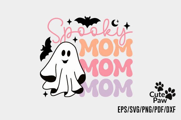 Spooky Mom PNG SVG: A Festive Graphic Design Asset for Crafts and Local Business Branding
